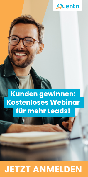 Kunden gewinnen: kostenloses Quentn-Webinar für mehr Leads