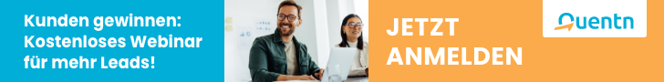 Kostenloses Quentn-Webinar: Kunden gewinnen und mehr Leads
